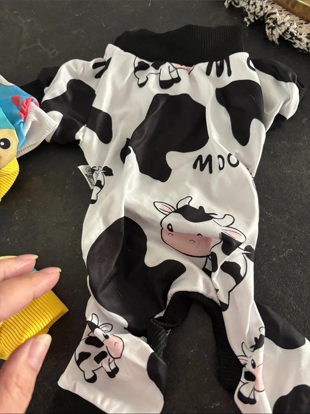 Colorful Printed Pet Pajamas Set - Pigs, Puppies, Ducks & Cows
